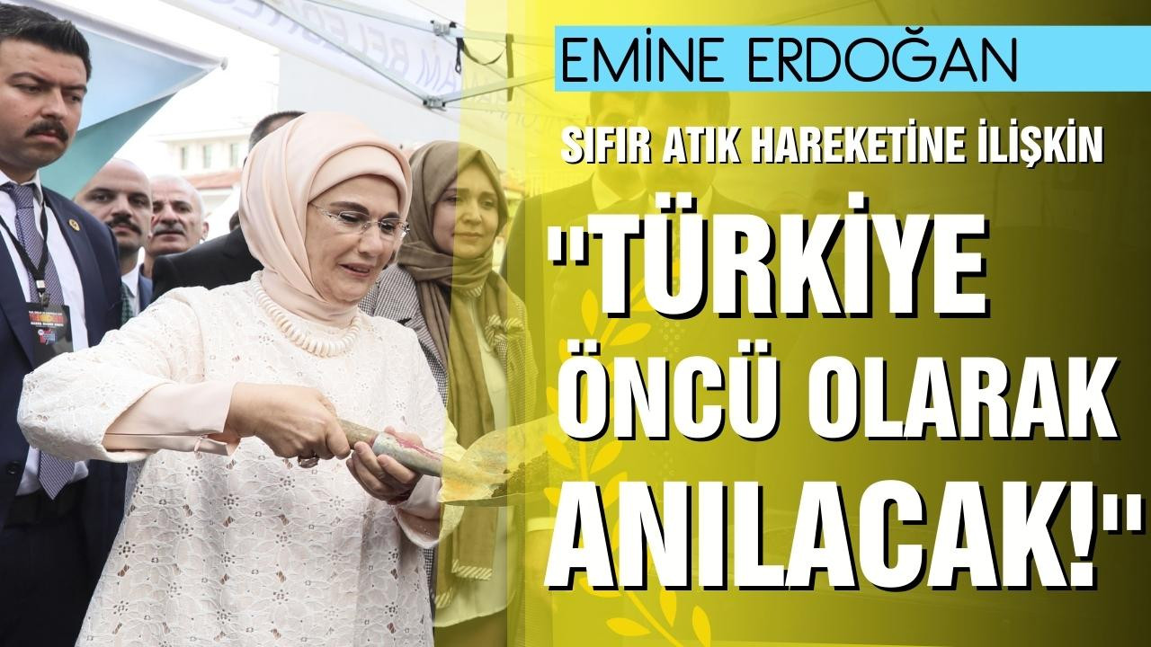 Emine Erdoğan Sıfır Atık Zirvesi'nde