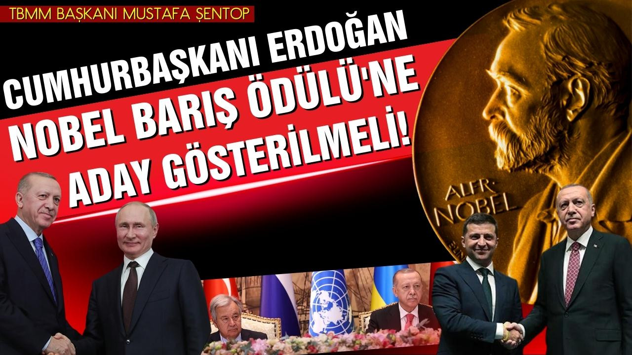 Cumhurbaşkanı Erdoğan, Nobel Barış Ödülü adayı!