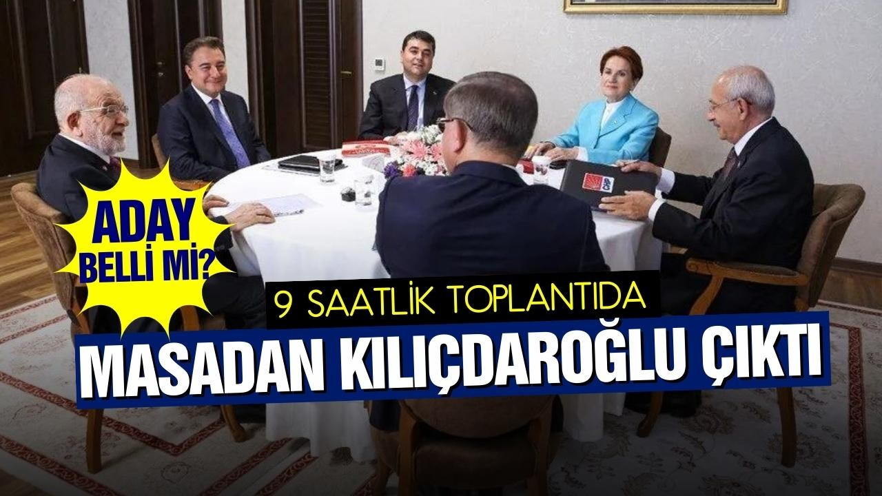 Masadan Kılıçdaroğlu çıktı!