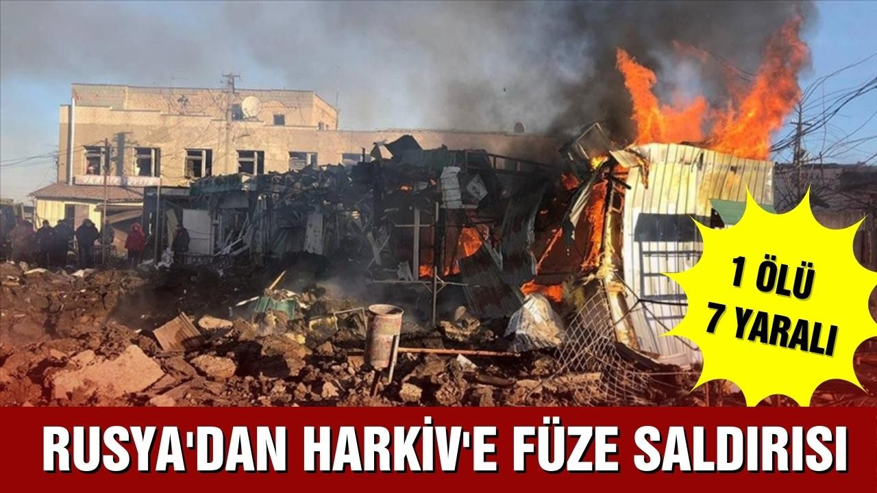 Harkiv'deki çarşıya roket saldırısı