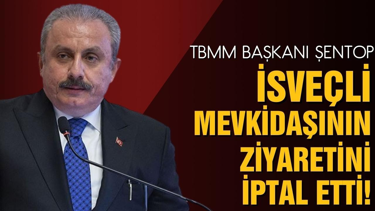 Şentop, İsveçli mevkidaşının ziyaretini iptal etti