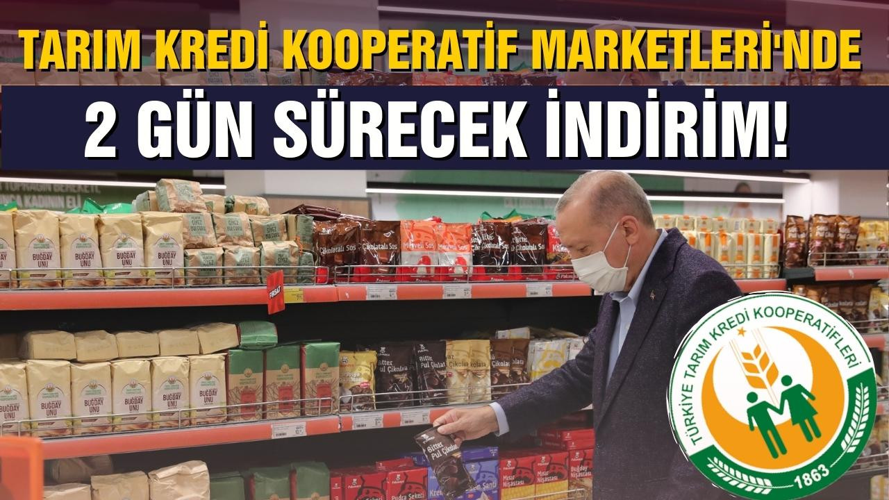 Tarım Kredi Kooperatif Marketleri'nde indirim