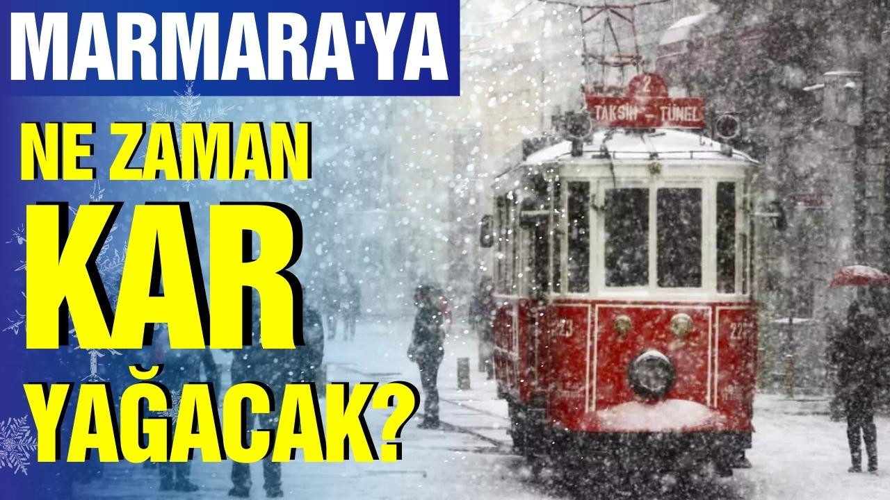 Marmara'ya ilk kar ne zaman düşecek?