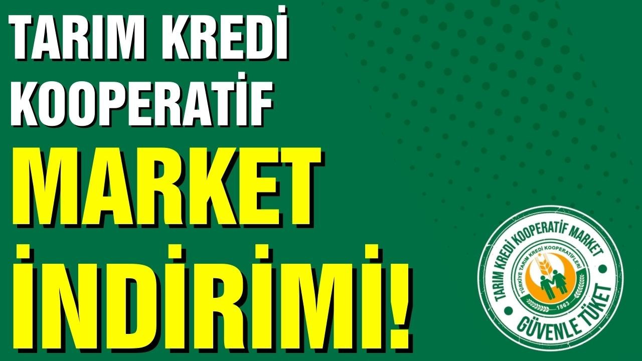 Tarım Kredi Kooperatif Market'te indirim!