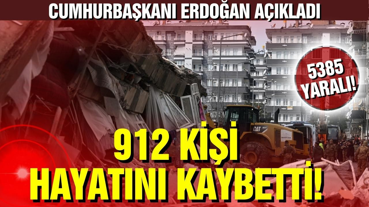 Erdoğan: "912 vatandaşımız hayatını kaybetti"
