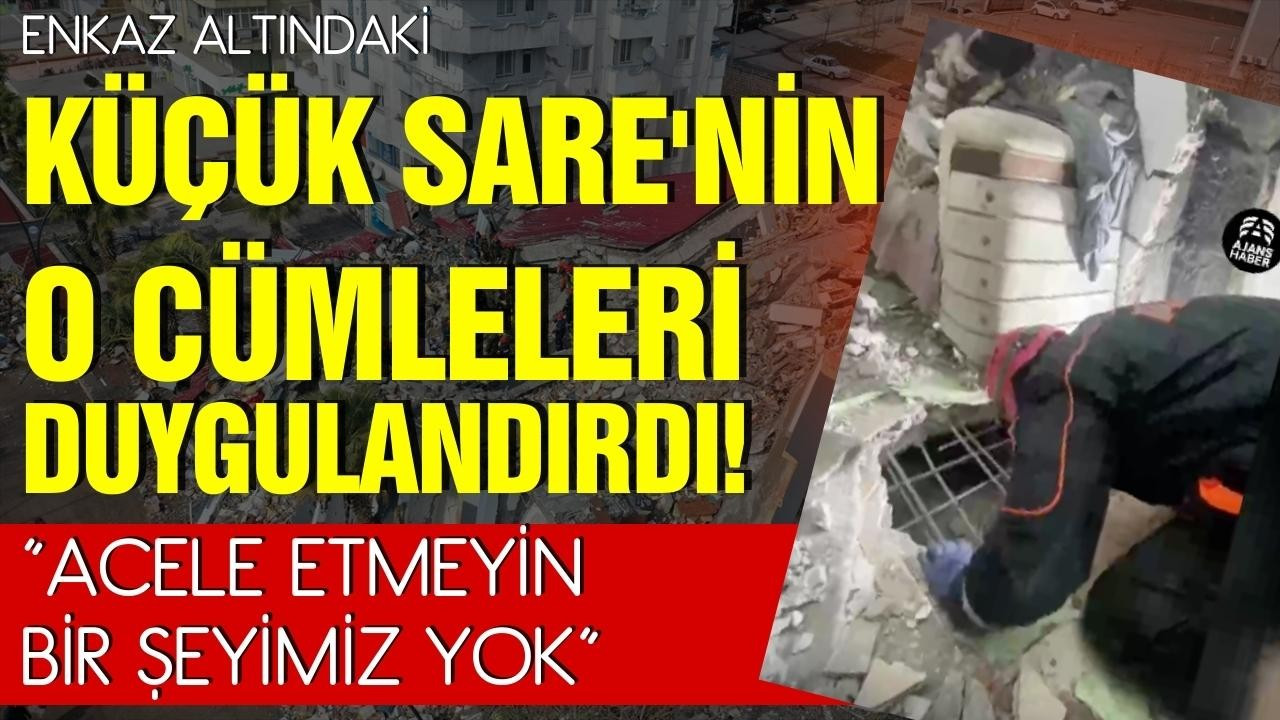 Enkaz altından duygulandıran yanıt!