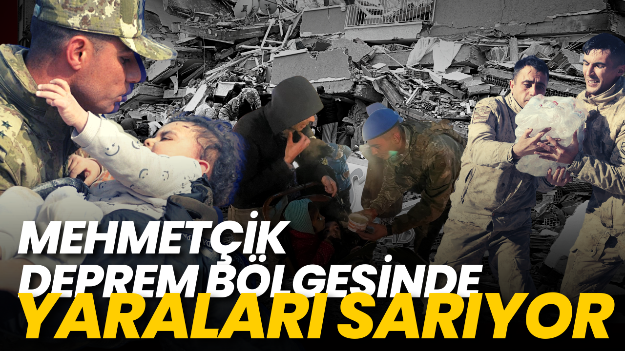 Mehmetçik deprem bölgesinde yaraları sarıyor!