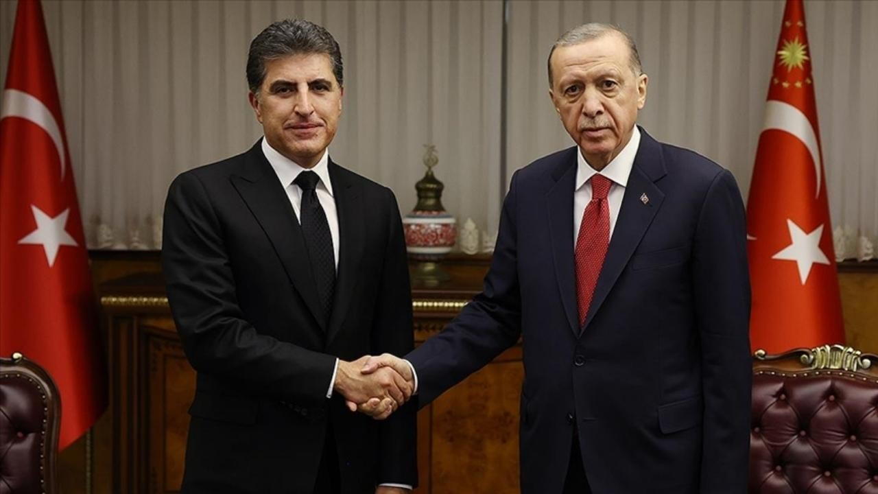 Erdoğan, IKBY Başkanı Barzani'yi kabul etti