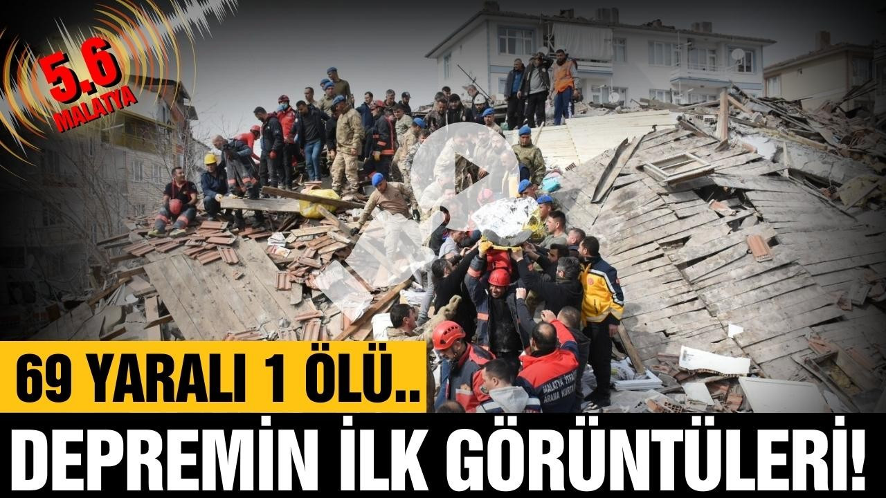 Malatya'da 5,6 büyüklüğünde deprem meydana geldi!