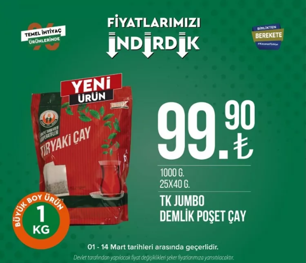 Tarım Kredi Kooperatifi Market, birçok üründe indirime gitti - Sayfa 24