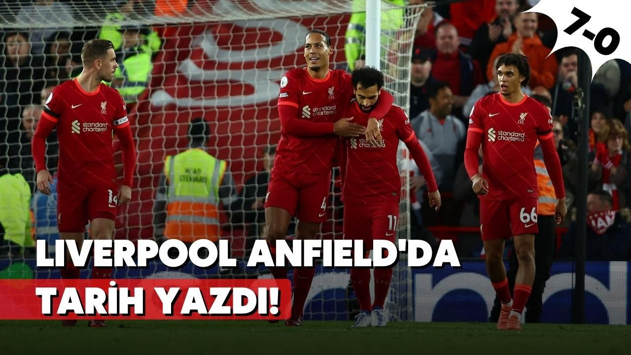 Liverpool'dan, Anfield'da tarihi skor! 7-0