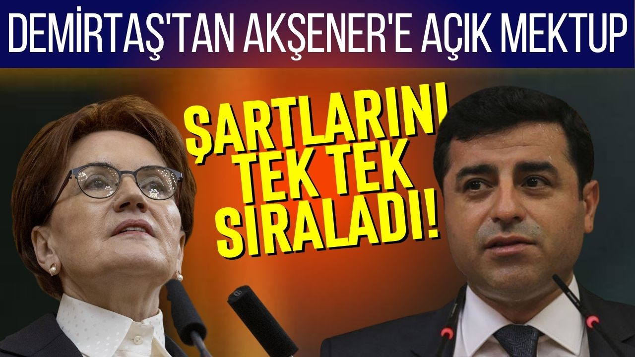 Selahattin Demirtaş'tan Meral Akşener'e mektup!