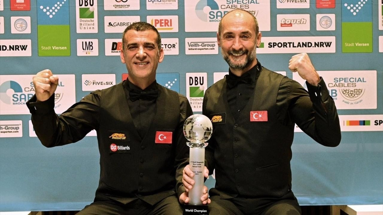 Milli Takım 3 Bant Bilardo'da dünya şampiyonu oldu