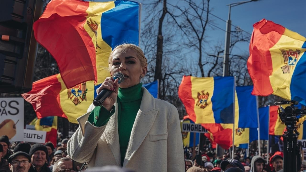 Moldova'da hükümet karşıtı protesto gösterisi