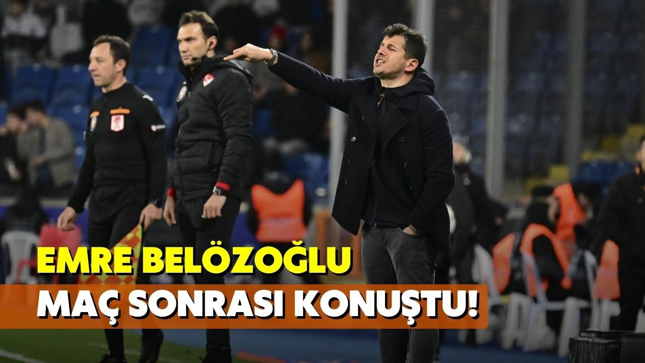 Emre Belözoğlu, maç sonrası açıklamalarda bulundu!