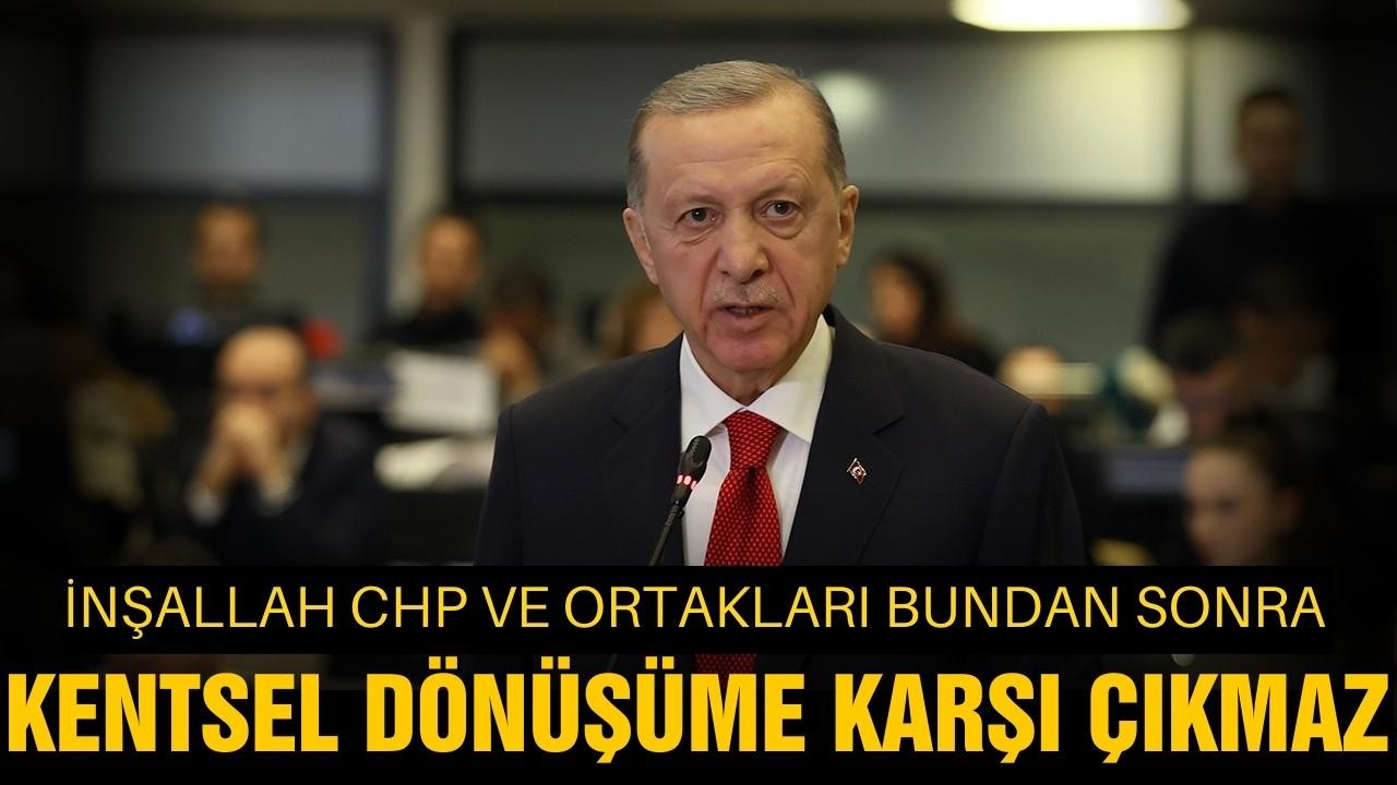 Erdoğan'dan kentsel dönüşüm açıklaması