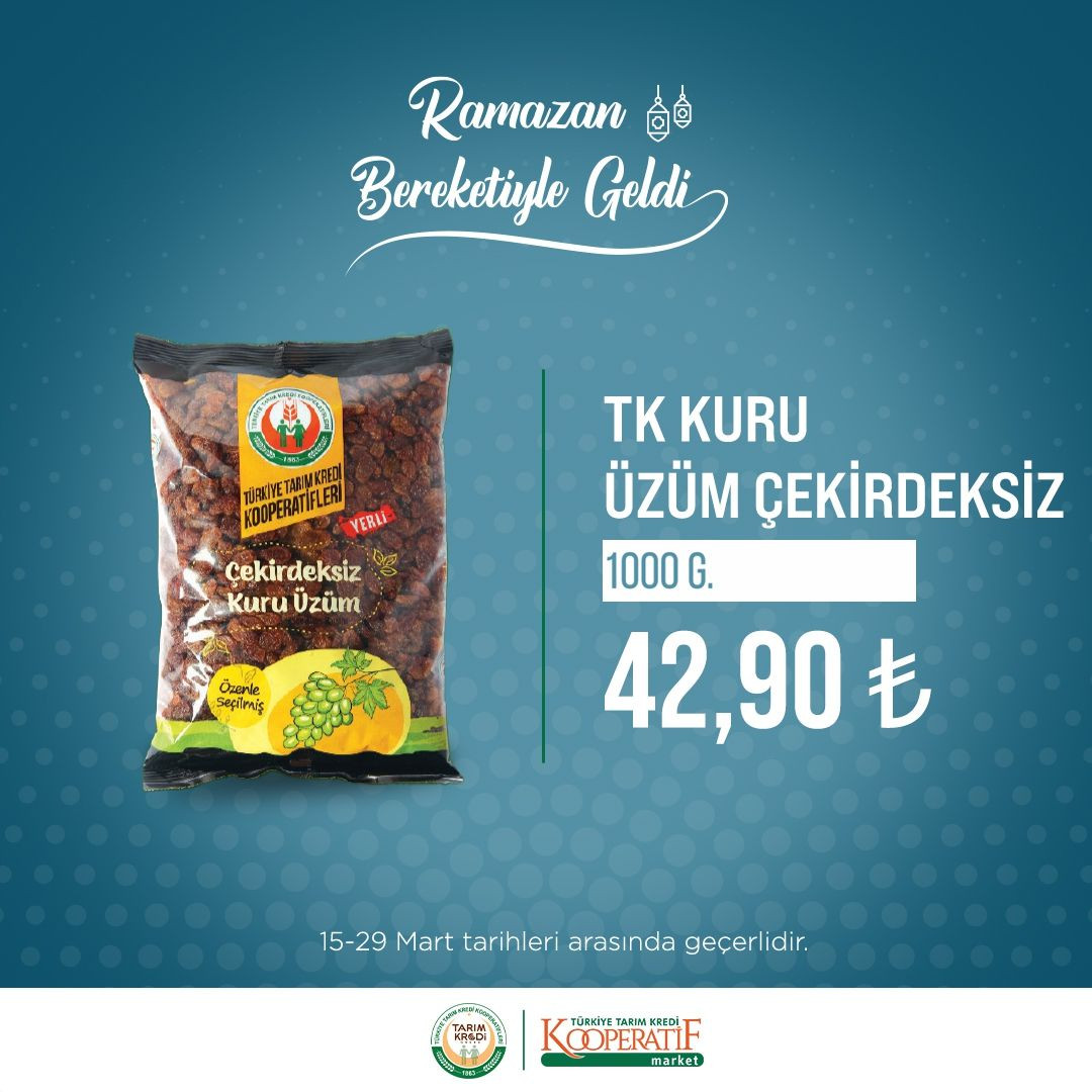 Tarım Kredi Kooperatif marketlerinde Ramazan indirimi! - Sayfa 35