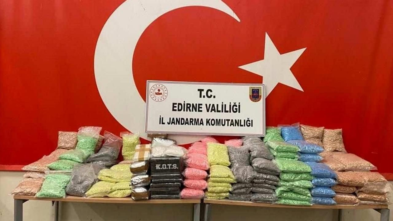 Edirne'de uyuşturucu operasyonu!
