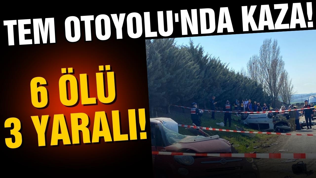 İstanbul'da TEM Otoyolu'nda kaza! 6 ölü!