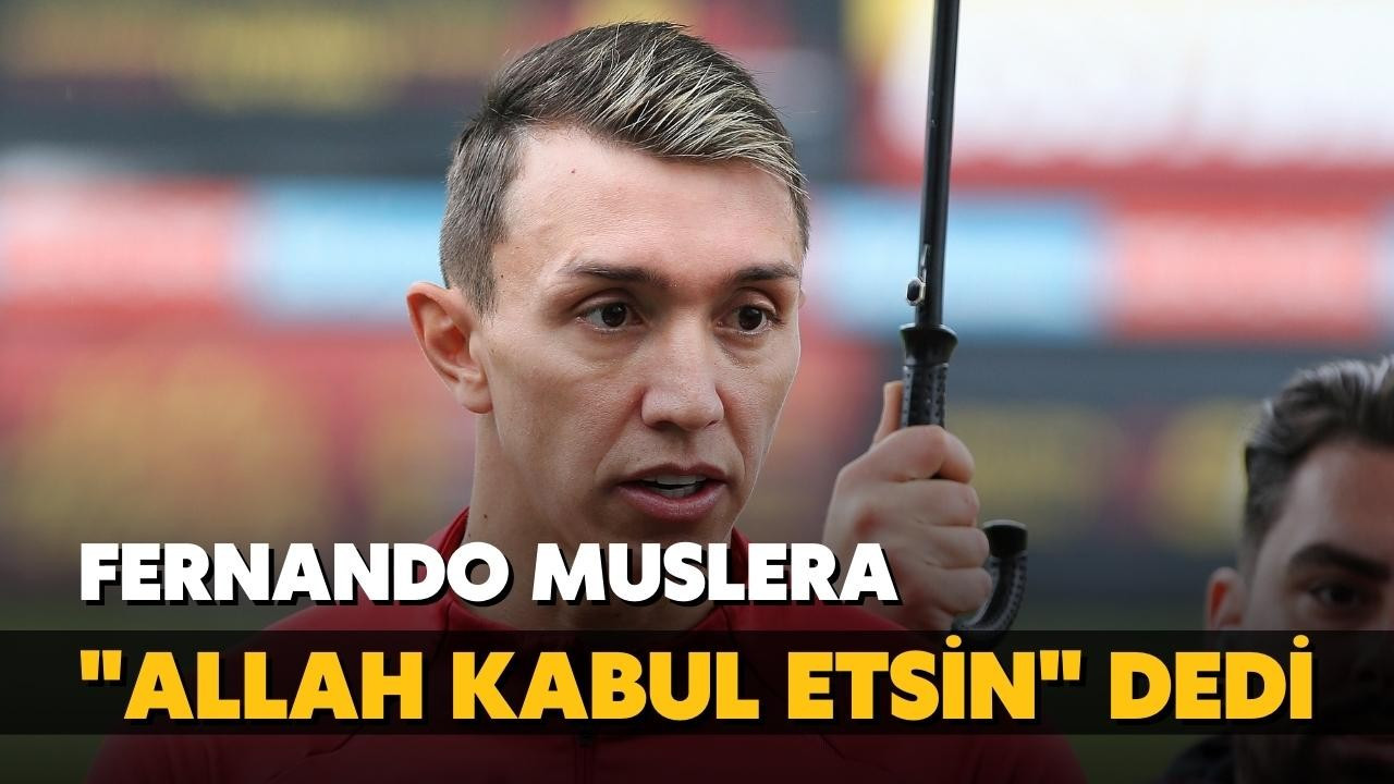 Muslera iftar yemeğinde, "Allah kabul etsin" dedi.