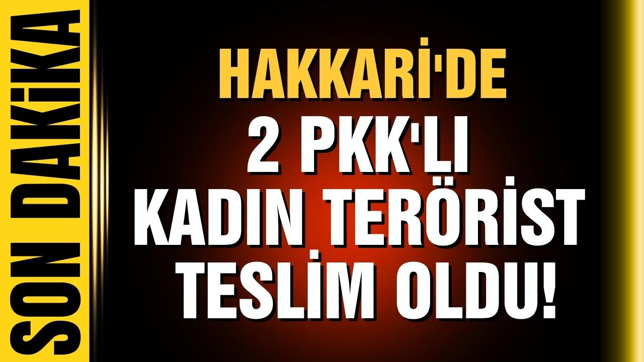 Hakkari'de 2 PKK'lı kadın terörist teslim oldu
