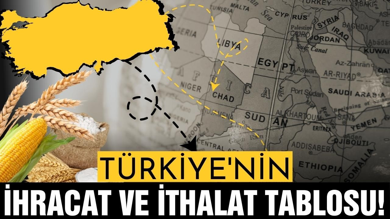 Türkiye'nin gıdada ihracat ve ithalat tablosu!