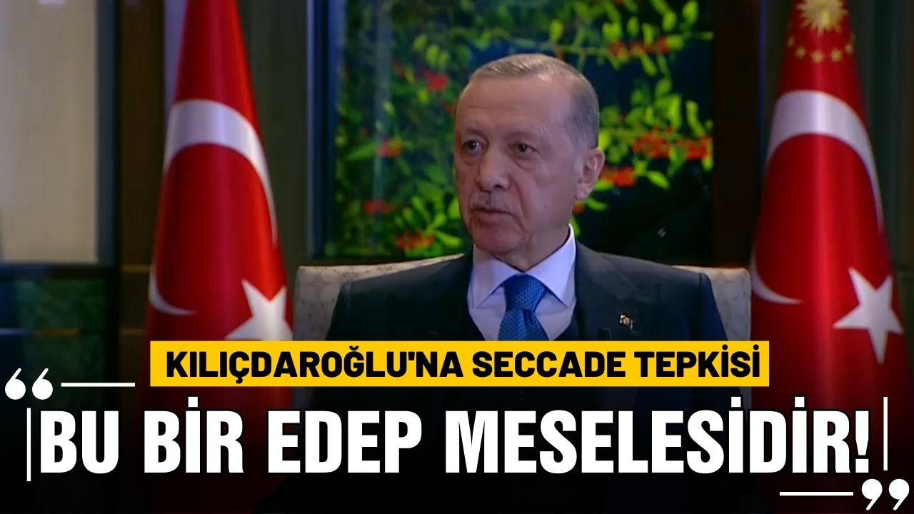 Cumhurbaşkanı Erdoğan: "Bu bir edep meselesidir"
