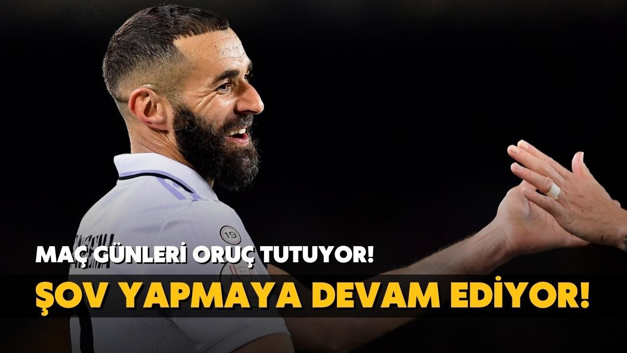 Maç günleri oruç tuttuğu halde şova devam ediyor!