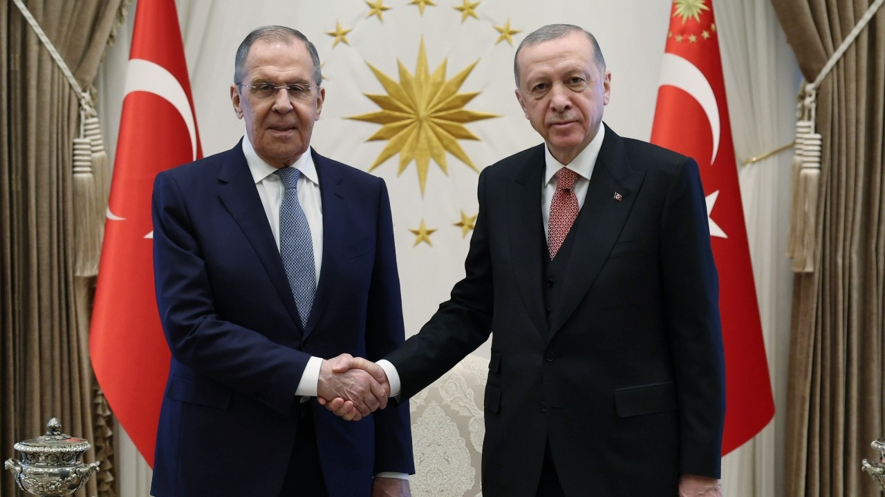 Erdoğan Rusya Dışişleri Bakanı Lavrov'u kabul etti