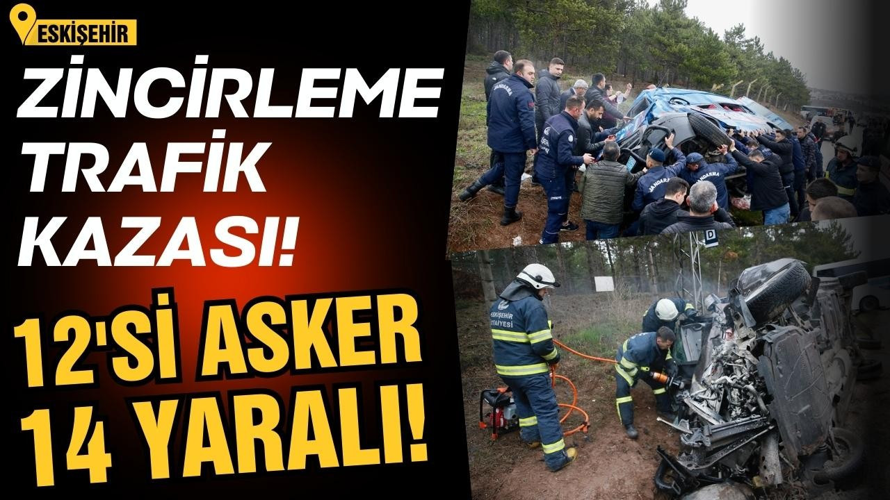 Eskişehir'de zincirleme trafik kazası!