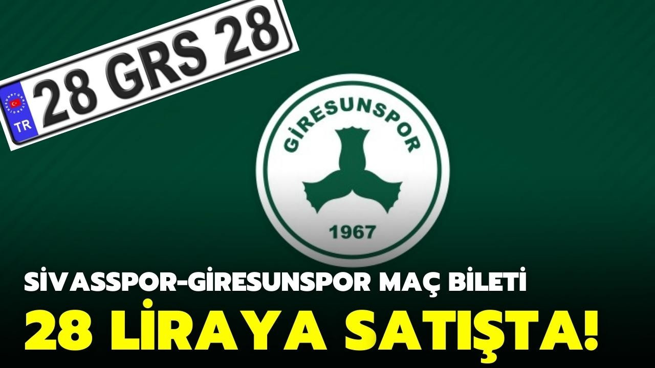 Giresunspor-Sivasspor maçının biletleri 28 lira!