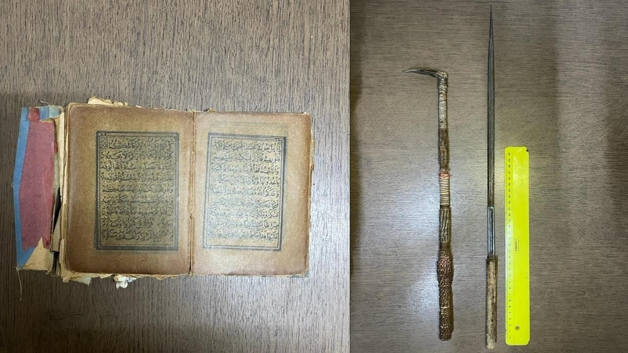 Tarihi değere sahip Kur'an-ı Kerim ele geçirildi