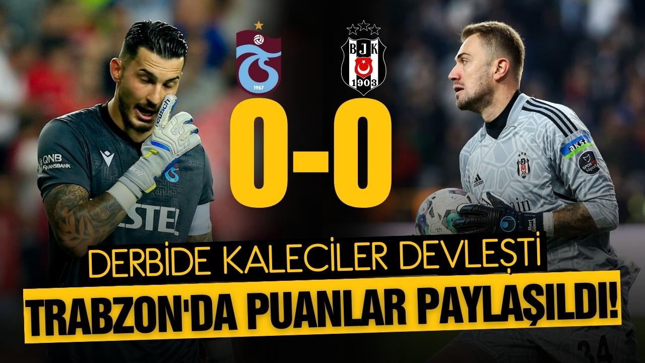 Trabzonspor - Beşiktaş derbisi başladı