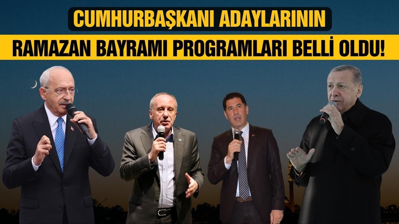 Liderlerin Ramazan Bayramı programı belli oldu!