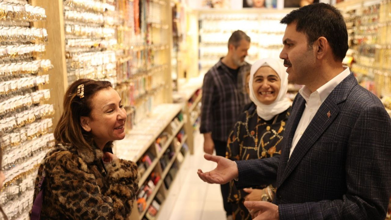 Bakan Kurum esnaf ziyaretinde bulundu