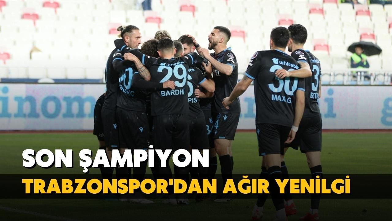 Trabzonspor'dan ağır yenilgi