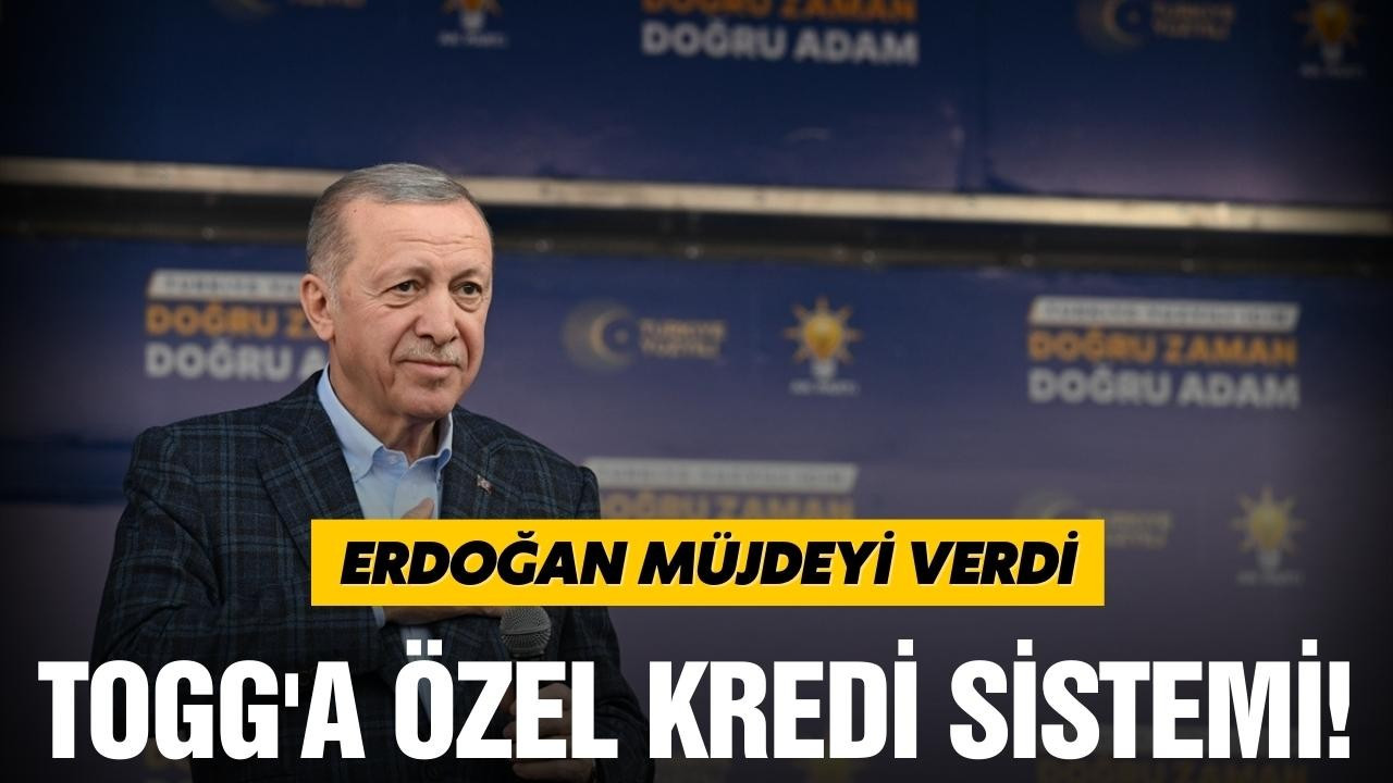 Erdoğan müjdeyi verdi: TOGG'a özel kredi sistemi!
