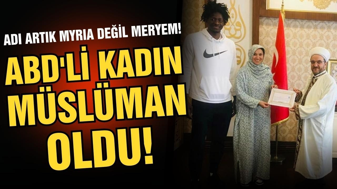 Bursa'da ABD vatandaşı kadın Müslüman oldu!