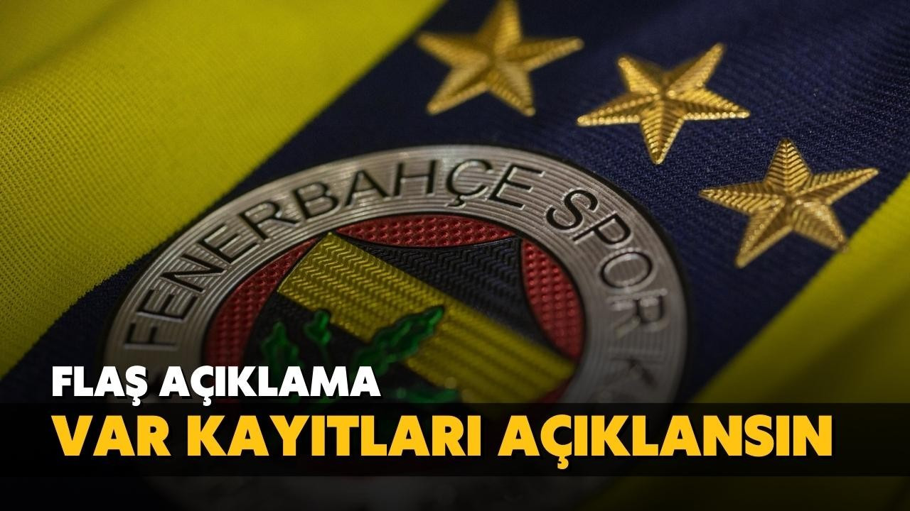 Fenerbahçe'den flaş açıklama!