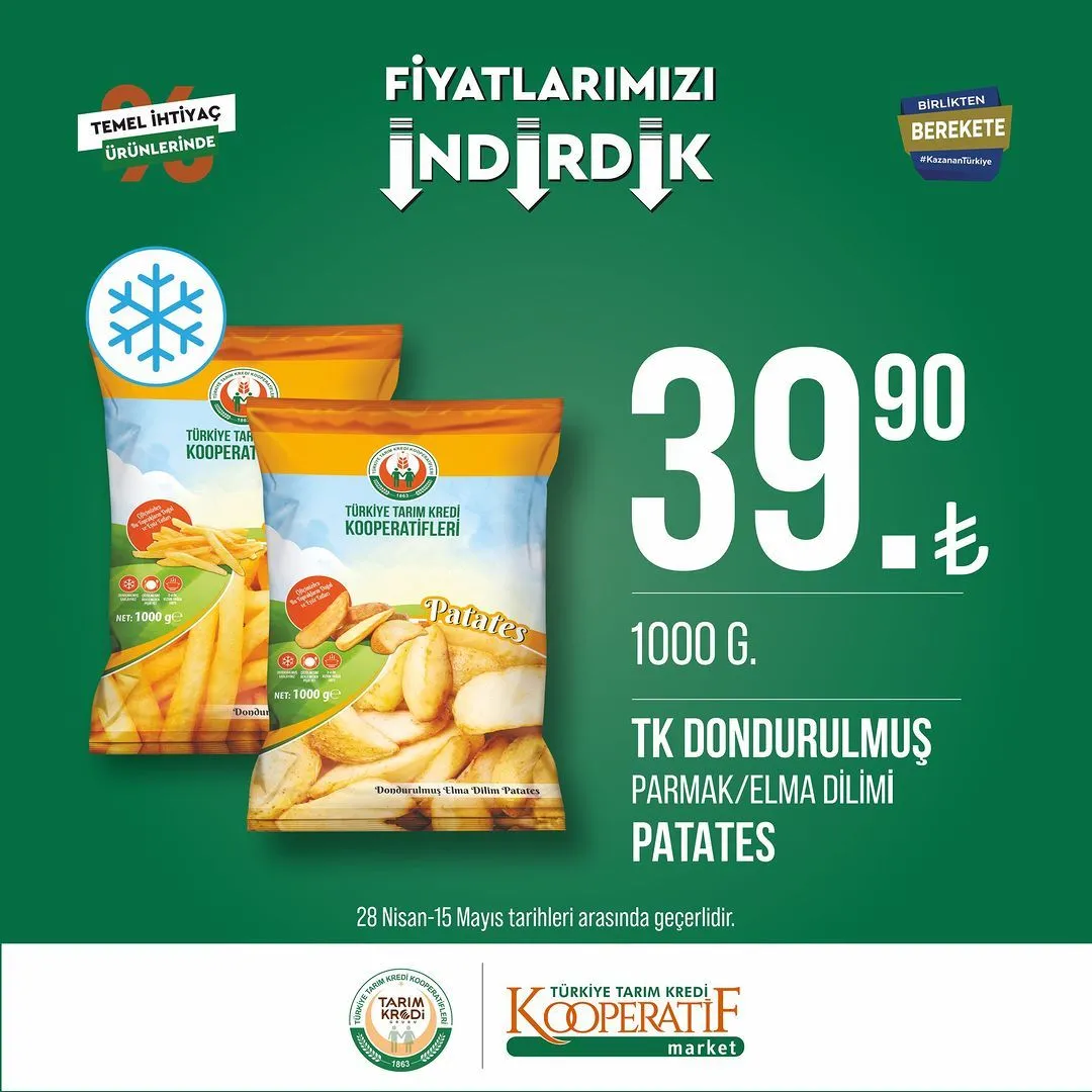 Tarım Kredi Kooperatif Market'te yeni indirimler!
