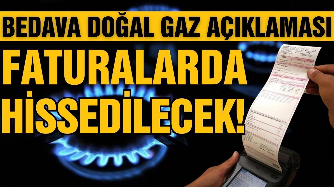 Bakan Dönmez'den bedava doğal gaz açıklaması!