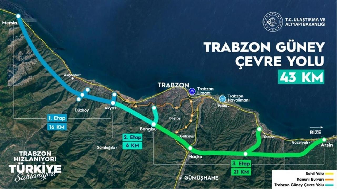 Trabzon Güney Çevre Yolu'nun temeli atılacak