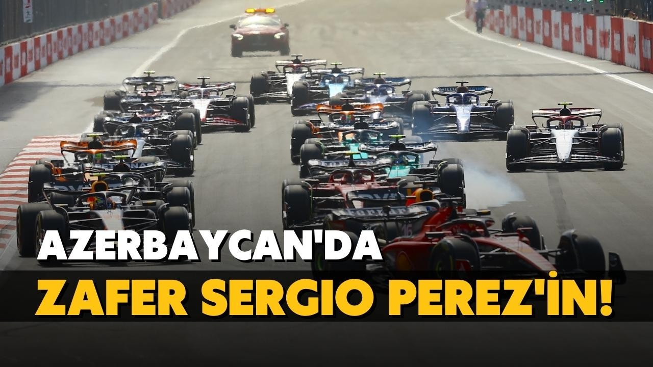 Azerbaycan'da zafer Sergio Perez'in!