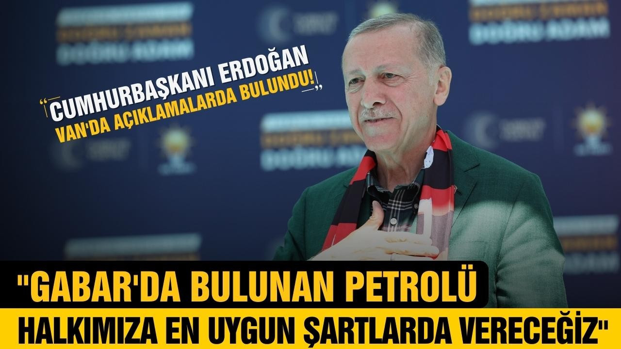 Cumhurbaşkanı Erdoğan, Van mitinginde konuştu!