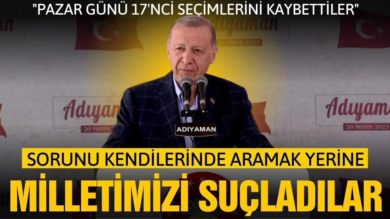 Cumhurbaşkanı Erdoğan: Tehdit diline sarılıyorlar