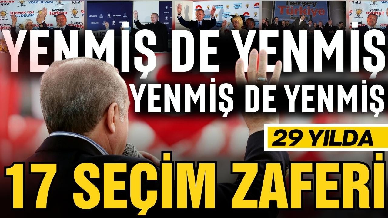 Cumhurbaşkanı Erdoğan'ın 29 yılda 17 seçim zaferi!