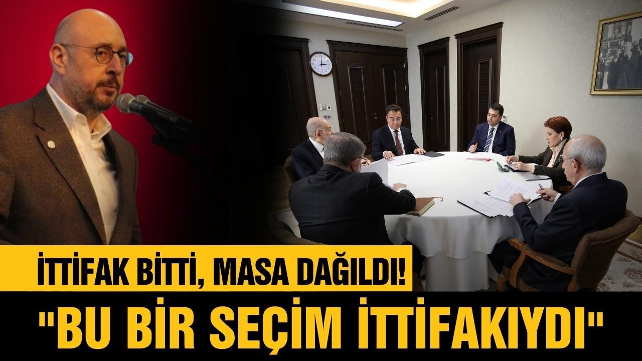 İttifak bitti, masa dağıldı!