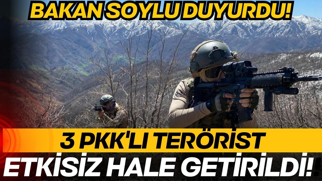 Lice'de 3 PKK'lı terörist etkisiz hale getirildi