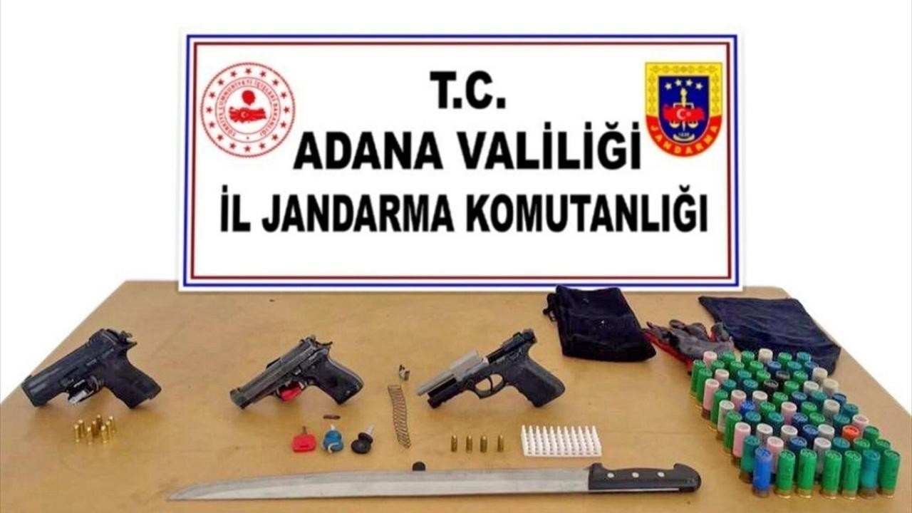 Adana'da ruhsatsız 7 silah ele geçirildi!