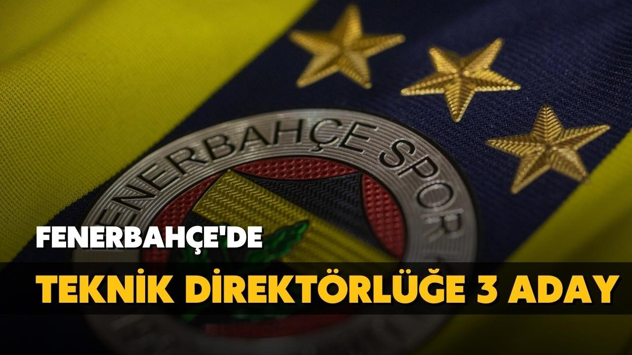 Fenerbahçe'de teknik direktörlüğe 3 aday!